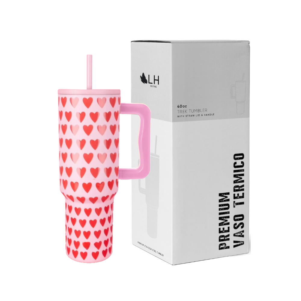 Vaso Térmico Premium 1200 ml Corazones